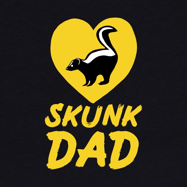 Skunk Dad for Skunk Lovers, Yellow by Mochi Merch